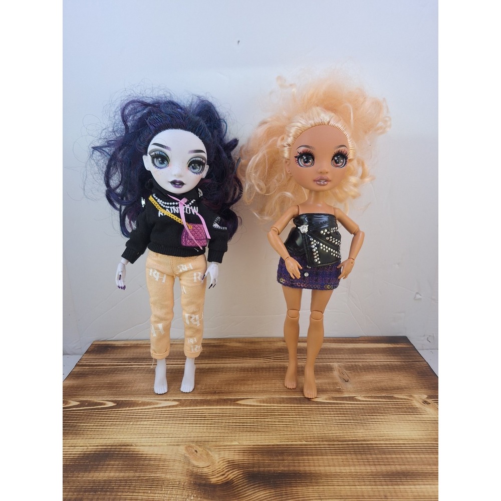 Lot Of 2 Rainbow High - Shadow High Dolls Georgia‎ Naomi With Clothing